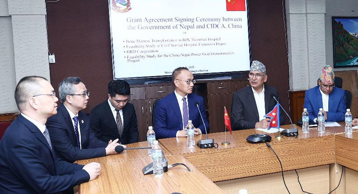 China to support for 4 projects in Nepal: MoU signed between 2 countries