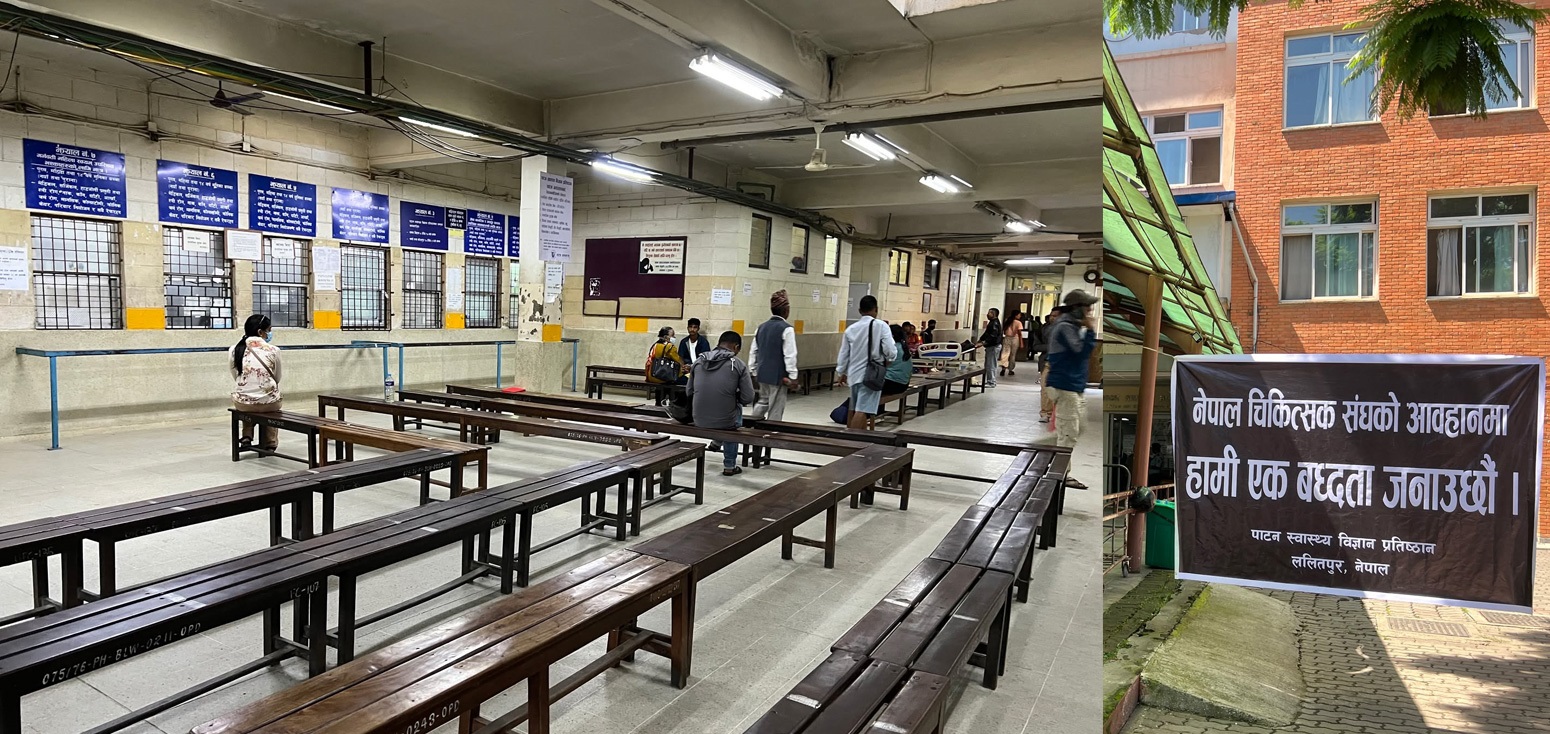 Doctors’ protest shuts down all services except emergency