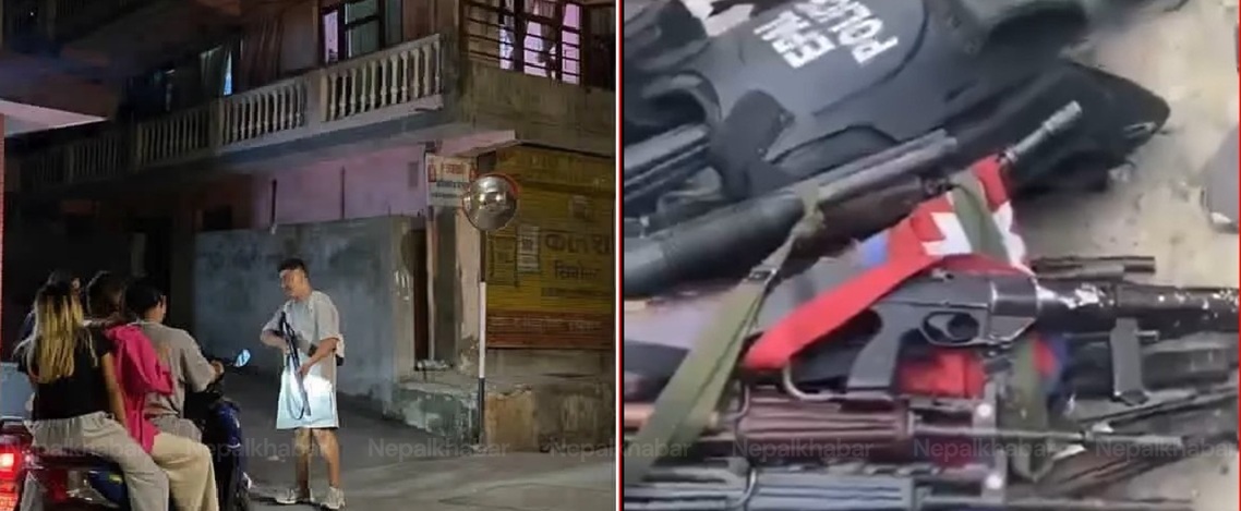 Armed groups operating under the name of “Gen G” in kathmandu
