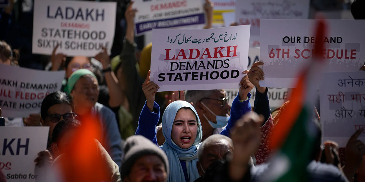 Violent Protests erupt in Ladakh demanding Statehood